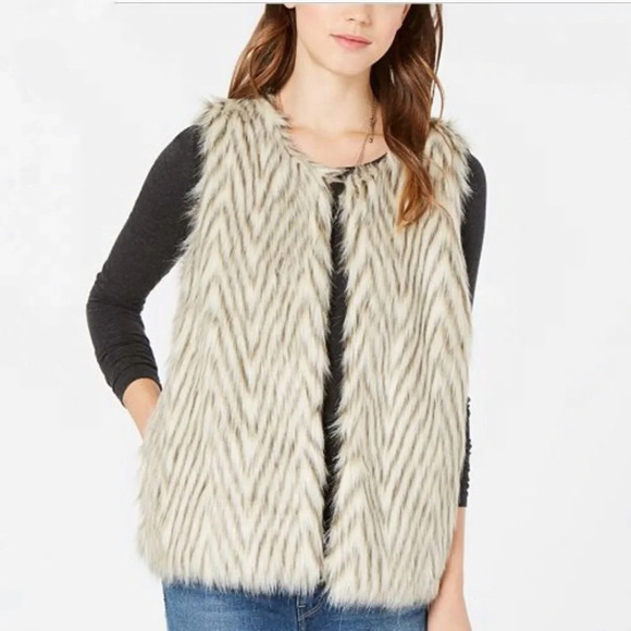 Say What large faux fur Fall/winter vest - Picture 1 of 5